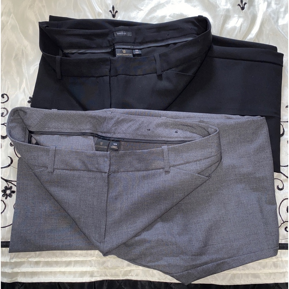 Worthington Modern Fit Trouser Suit Pants 12S